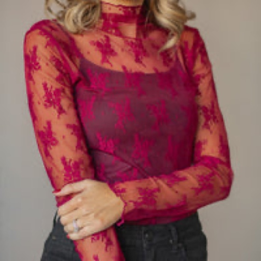 New Zenana lace layering top